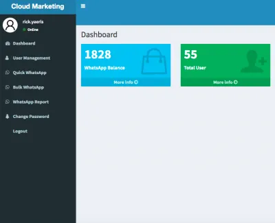 ,WhatsApp Channel Reseller, whatsapp dashboard