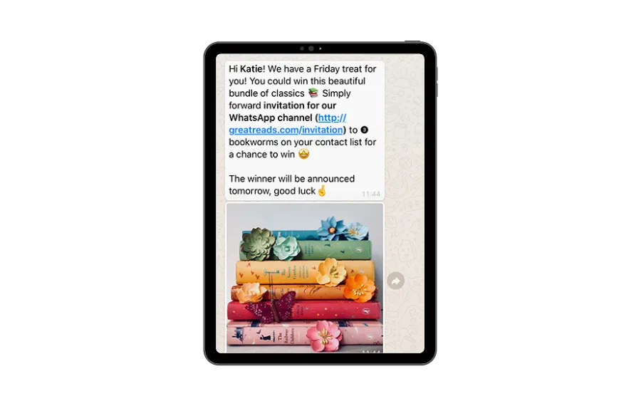 Promotional message