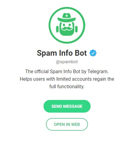 telegram spambot