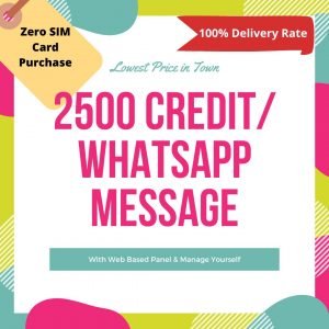 2500 whatsapp credit